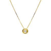 Collana Gioielleria Dossena  Donna Preziosi in Oro giallo Diamante 0.02 Ct 204845CG - 204845CG